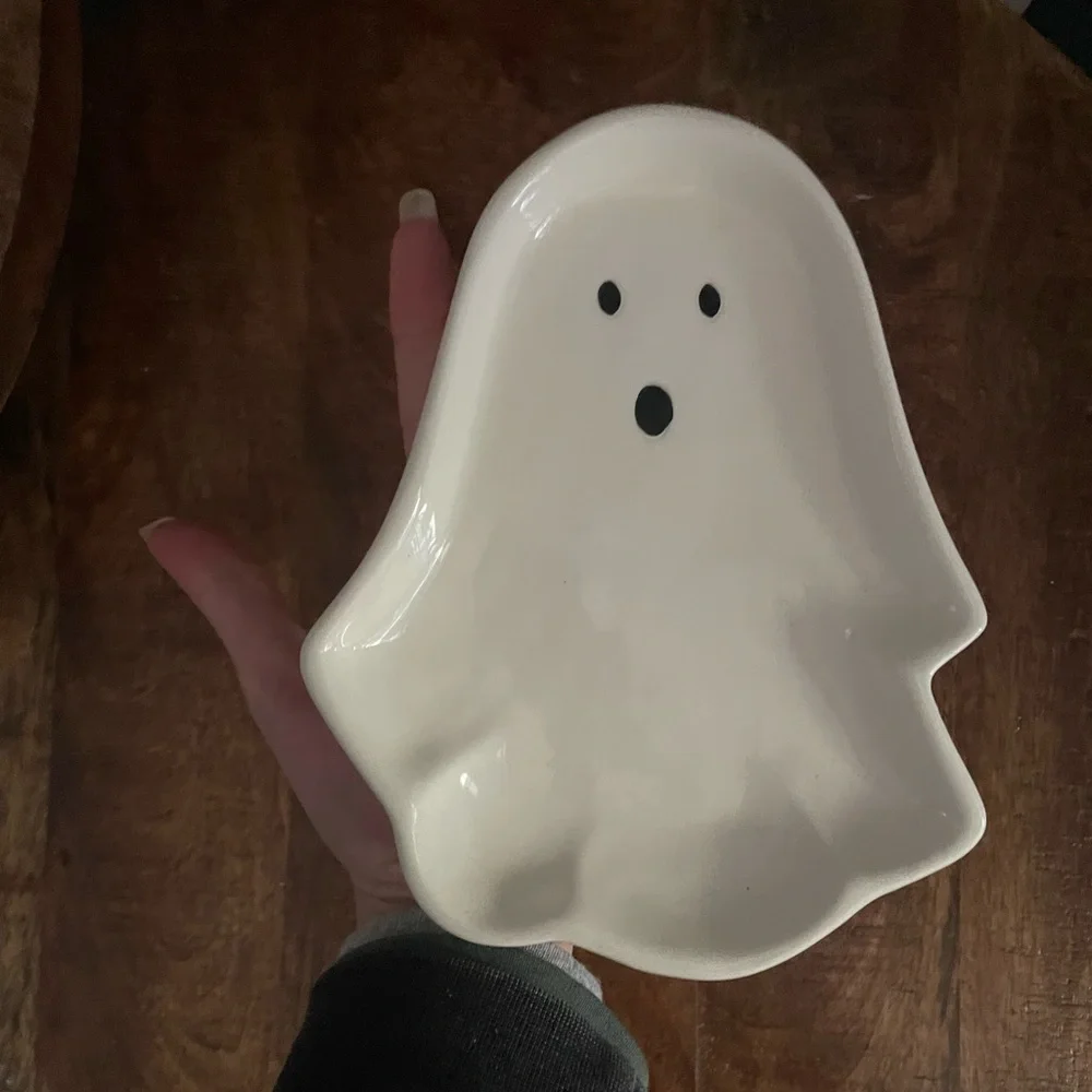 Ghost Shaped Ceramic Dish